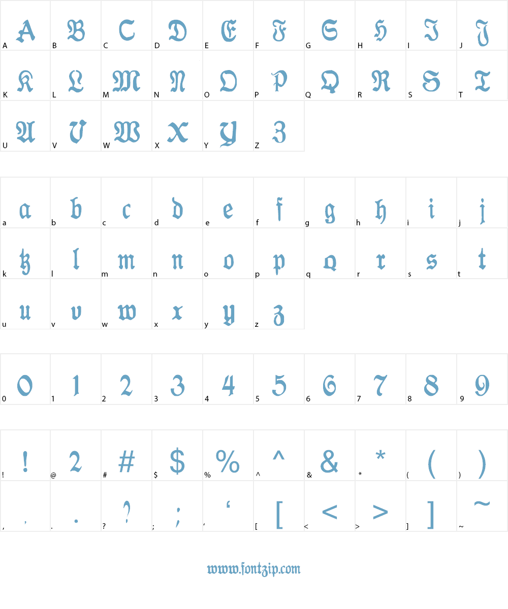 Antraxja Goth 1938 Font Character